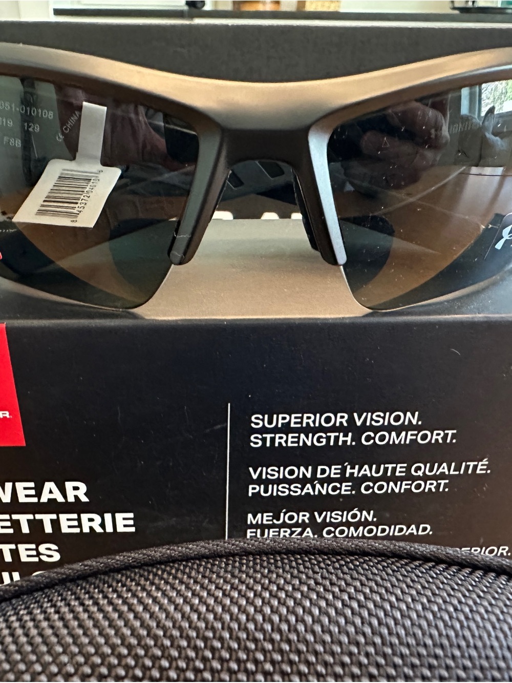 Under Armour Satin Black Frame and Storm grey polarized lenses - Picture 2 of 6